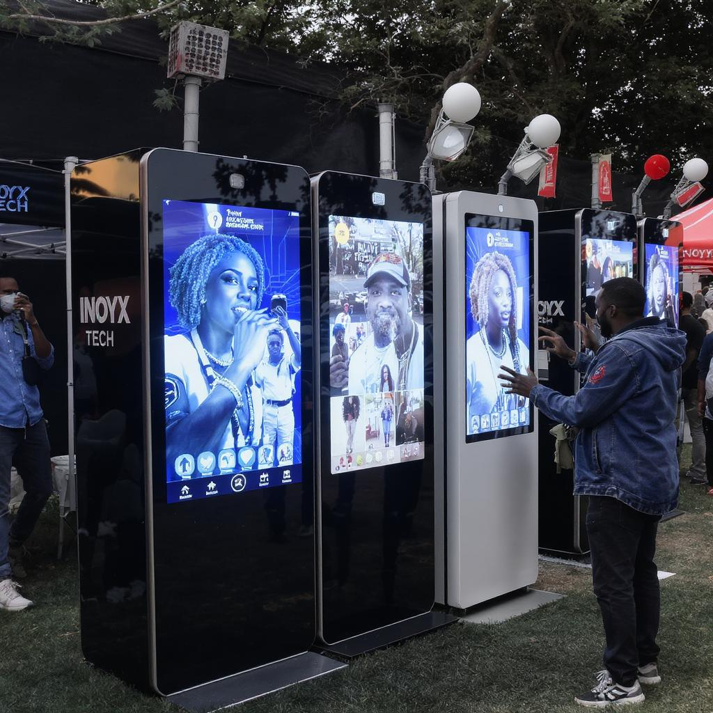 Interface moderne de la borne photo